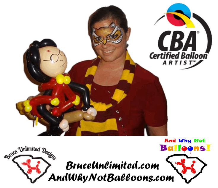 Bruce Unlimited Designs face painting balloon twisting balloon decor entertainment Greenville Anderson Spartanburg Upstate SC