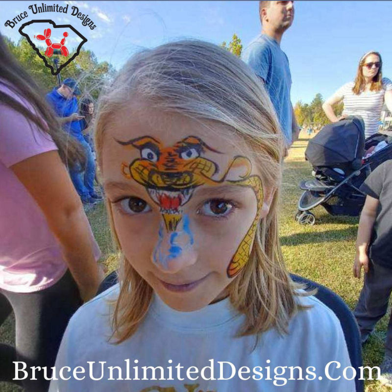 Bruce Unlimited Designs Face Painting Greenville SC Spartanburg SC